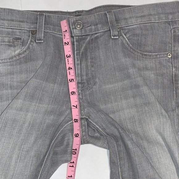 7 For All Mankind Women's Boot Cut Jeans - Light Gray - Picture 8 of 12